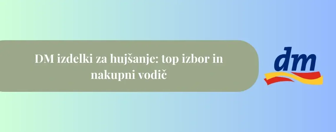 Naslovna slika za blog o DM izdelkih za hujšanje z logotipom dm in napisom DM izdelki za hujšanje: top izbor in nakupni vodič.