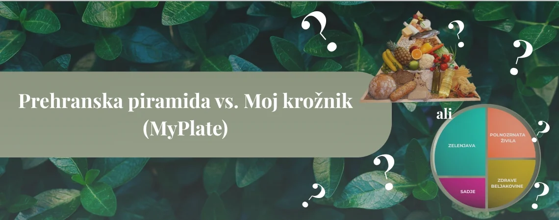 prehranska piramida in myplate