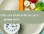 Krožnik z zelenjavo in budilko na tehtnici – pregled diet in izbira prave diete za hujšanje.