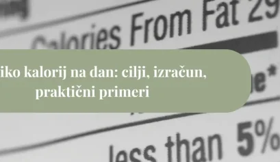 koliko kalorij na dan
