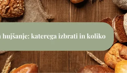 Različni hlebci belega, polnozrnatega in rženega kruha na lesenem ozadju – ilustracija teme kruh za hujšanje in izbira pravega kruha.