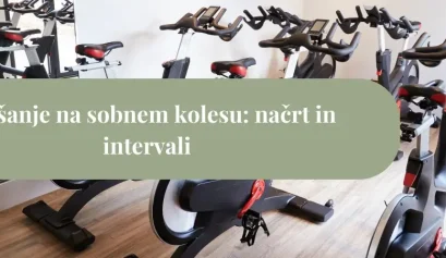 Sobna kolesa v fitnes prostoru, idealna za hujšanje doma z intervali, srčnimi conami in nizko obremenitvijo sklepov